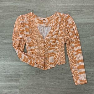 Free People long-sleeve crop